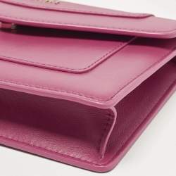 مملوكة مسبقًا Bvlgari Serpenti Pink Leather Crossbody Bag