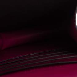 Pre Owned Bvlgari Fuchsia Leather Serpenti Forever Vertical Chain Pochette