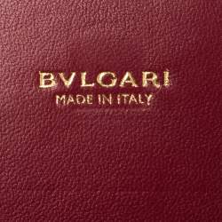 Pre Owned Bvlgari Beige Leather Logo Clip Continental Wallet