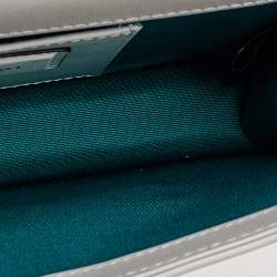 Pre Owned Bvlgari White Leather Serpenti Forever Shoulder Bag