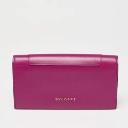 Bvlgari Pink Leather Serpenti Forever Wallet