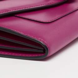 Bvlgari Pink Leather Serpenti Forever Wallet