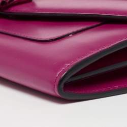 Bvlgari Pink Leather Serpenti Forever Wallet