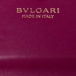 Bvlgari Pink Leather Serpenti Forever Wallet