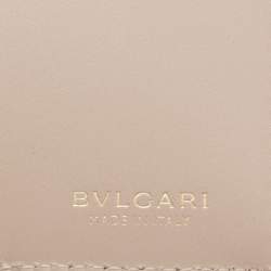 مملوكة مسبقًا Bvlgari Metallic Gold Karung Leather Serpenti Forever Wallet