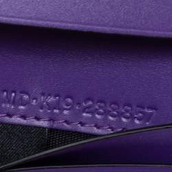 Pre Owned Bvlgari Green Leather Serpenti Forever Trifold Wallet