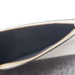 Bvlgari Grey Karung and Patent Leather Serpenti Forever Trio Wallet