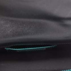 Pre Owned حقيبة كروس بلغاري سيربينتي فوريفر جلد أخضر لامع