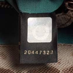 مملوكة مسبقًا Bvlgari Brown/Grey Karung Leather Medium Serpenti Forever Shoulder Bag