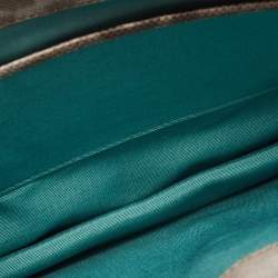 مملوكة مسبقًا Bvlgari Brown/Grey Karung Leather Medium Serpenti Forever Shoulder Bag