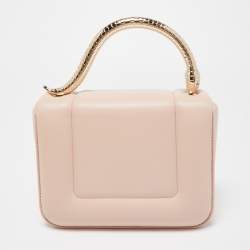 Pre Owned Bvlgari x Mary Katrantzou Light Pink Leather Serpenti Metamorphosis Bag