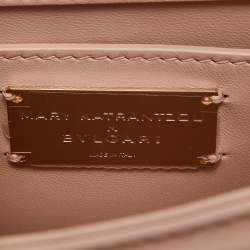 Pre Owned Bvlgari x Mary Katrantzou Light Pink Leather Serpenti Metamorphosis Bag