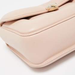 Pre Owned Bvlgari x Mary Katrantzou Light Pink Leather Serpenti Metamorphosis Bag