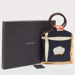 Bvlgari Multicolor Printed Fabric Round Handle Tote