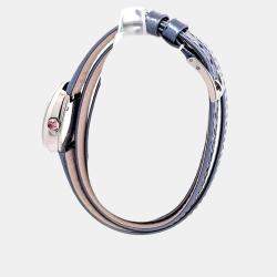 Pre Owned Bvlgari Serpenti 102967 Quartz Blue Stainless Steel Women’s Wristwatch 35 mm