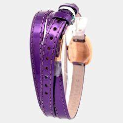 مملوكة مسبقًا Bvlgari Serpenti 102969 Quartz Black Rose Gold Women’s Wristwatch 35 mm