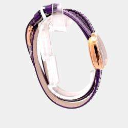 مملوكة مسبقًا ساعة يد نسائية بلغاري سيربنتي 102727 كوارتز ذهب وردي أبيض 35 مم