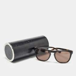 Pre Owned Bvlgari Dark Brown 7020 Square Sunglasses