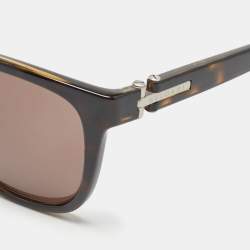 Pre Owned Bvlgari Dark Brown 7020 Square Sunglasses