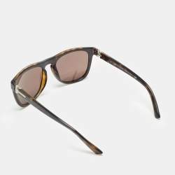 Pre Owned Bvlgari Dark Brown 7020 Square Sunglasses