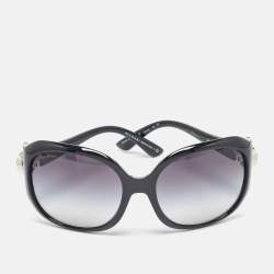 مملوكة مسبقًا Bvlgari Black Gradient Limited Edition Crystals Embellished Oversized Sunglasses