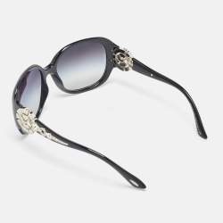 مملوكة مسبقًا Bvlgari Black Gradient Limited Edition Crystals Embellished Oversized Sunglasses