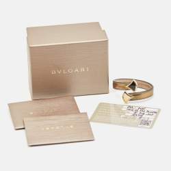 مملوكة مسبقًا Bvlgari Divas' Dream Enamel Leather Gold Tone Bracelet