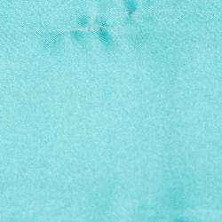 Bvlgari Aqua Green Serpenti Sequin Embellished Silk Bandeau 