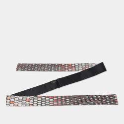 Bvlgari Black Serpenti Sequin Embellished Silk Bandeau 