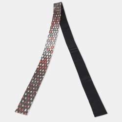 Bvlgari Black Serpenti Sequin Embellished Silk Bandeau 