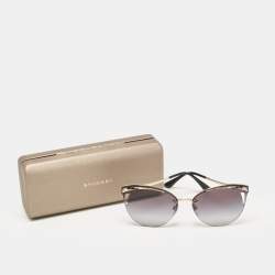 Pre Owned Bvlgari Grey Gradient 6110 Cat Eye Sunglasses