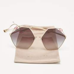 Bvlgari Black Gradient 6160 Serpenti Hexagonal Sunglasses