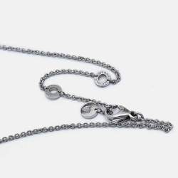 Pre Owned Bvlgari B.Zero1 Ceramic Sterling Silver Pendant Necklace