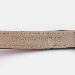 Pre Owned Bvlgari Serpenti Forever Leather Enamel Gold Tone Bracelet