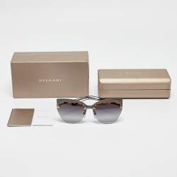 Bvlgari Black/Gold Gradient 6107 Irregular Cat Eye Sunglasses