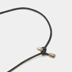 Bvlgari Save the Children Circle Sterling Silver Cord Pendant Necklace