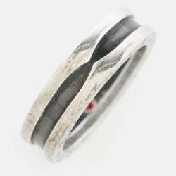 Bvlgari B.Zero1 Save the Children Ceramic Sterling Silver Ring Size 65