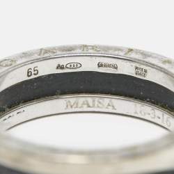 Bvlgari B.Zero1 Save the Children Ceramic Sterling Silver Ring Size 65