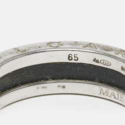 Bvlgari B.Zero1 Save the Children Ceramic Sterling Silver Ring Size 65