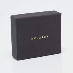 Pre Owned Bvlgari Serpenti Forever Enamel Pink Galuchat Leather SIlver Tone Open Cuff Bracelet