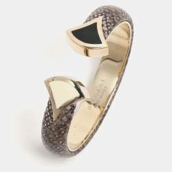 Bvlgari Divas' Dream Multicolor Lizard Leather and Enamel Bracelet