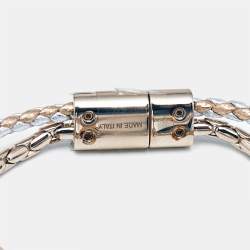 Bvlgari Serpenti Forever Ename Leather Gold Tone Bracelet