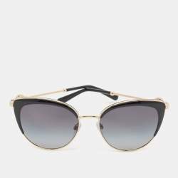 Bvlgari Black/Gold BV 6133 Cat Eye Sunglasses