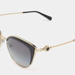 Bvlgari Black/Gold BV 6133 Cat Eye Sunglasses