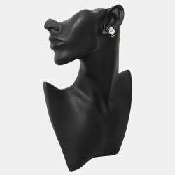Bvlgari 18K White Gold Parentesi Clip On Earrings