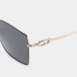 Pre Owned Bvlgari Gold/Grey 6175 Square Sunglasses