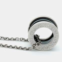 Pre Owned Bvlgari Save The Children Cermaic Sterling Silver Pendant Necklace