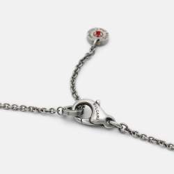 Pre Owned Bvlgari Save The Children Cermaic Sterling Silver Pendant Necklace