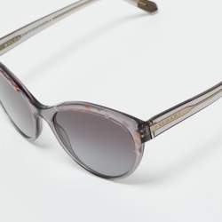 Pre Owned Bvlgari Grey Gradient Printed BV 8209 Cat Eye Sunglasses