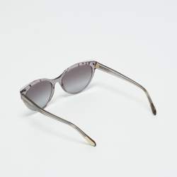 Pre Owned Bvlgari Grey Gradient Printed BV 8209 Cat Eye Sunglasses